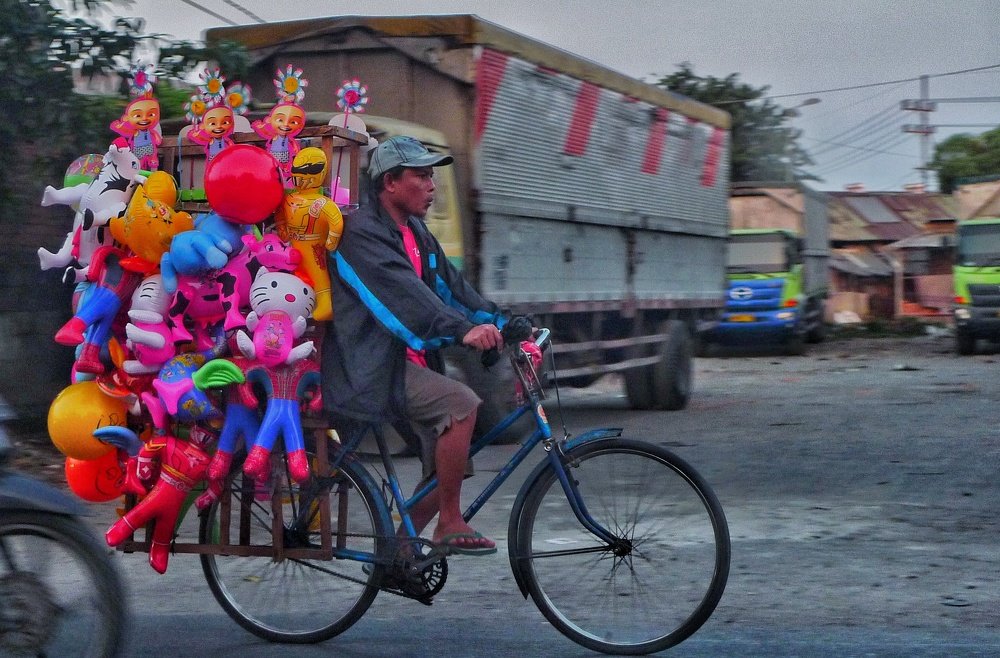 Colorful toys and Happiness