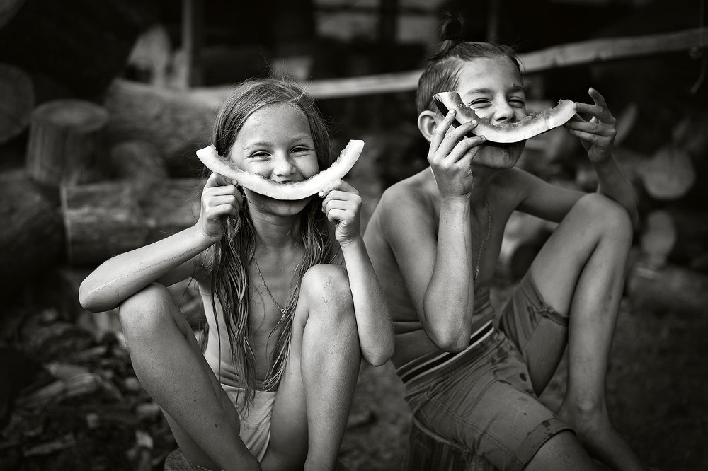 Арбузные смайлики.