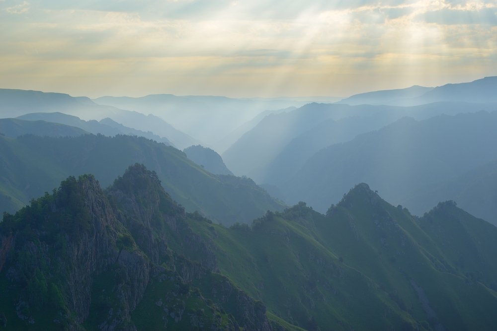 Утро в горах