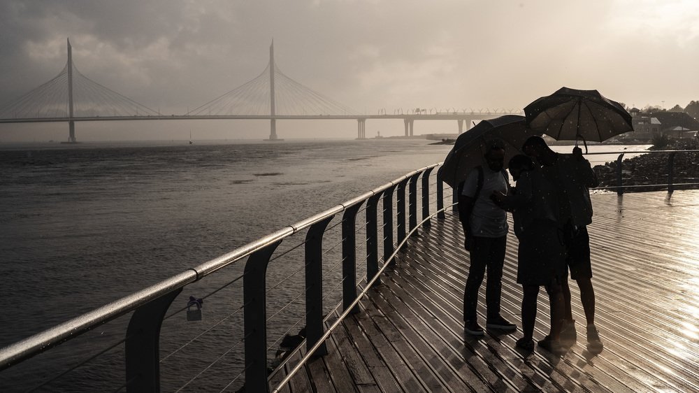 Прогулка под дождем.