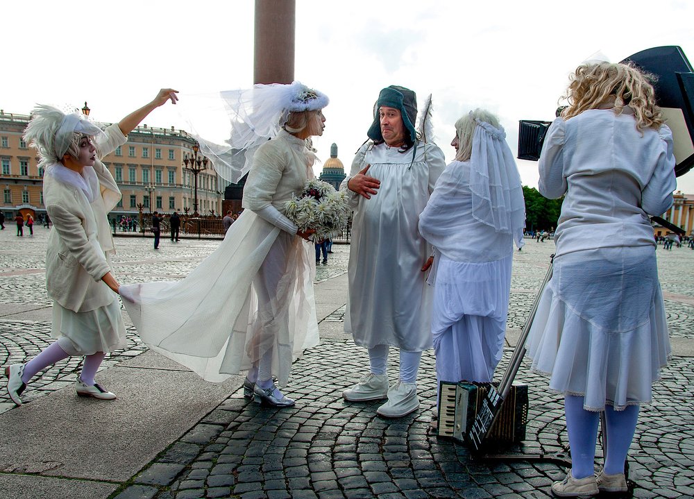 "ангелы" на Дворцовой