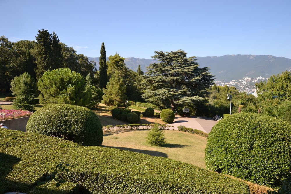 Парк в ливадийском дворце