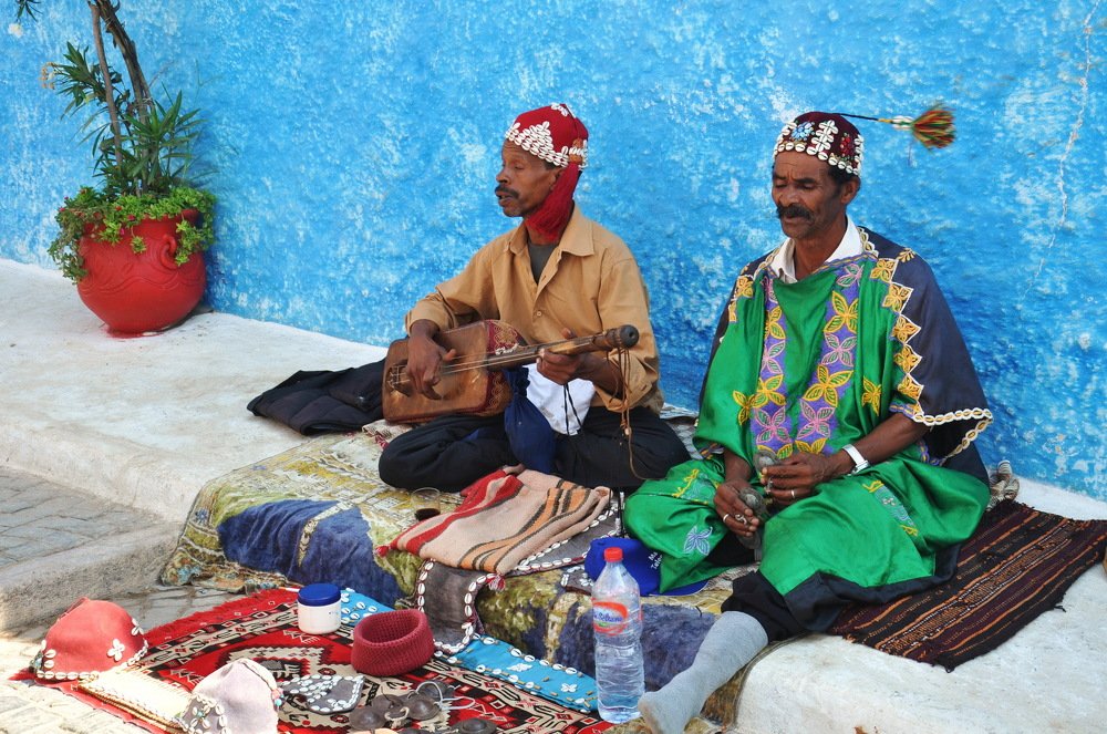На улицах Рабата в Марокко.