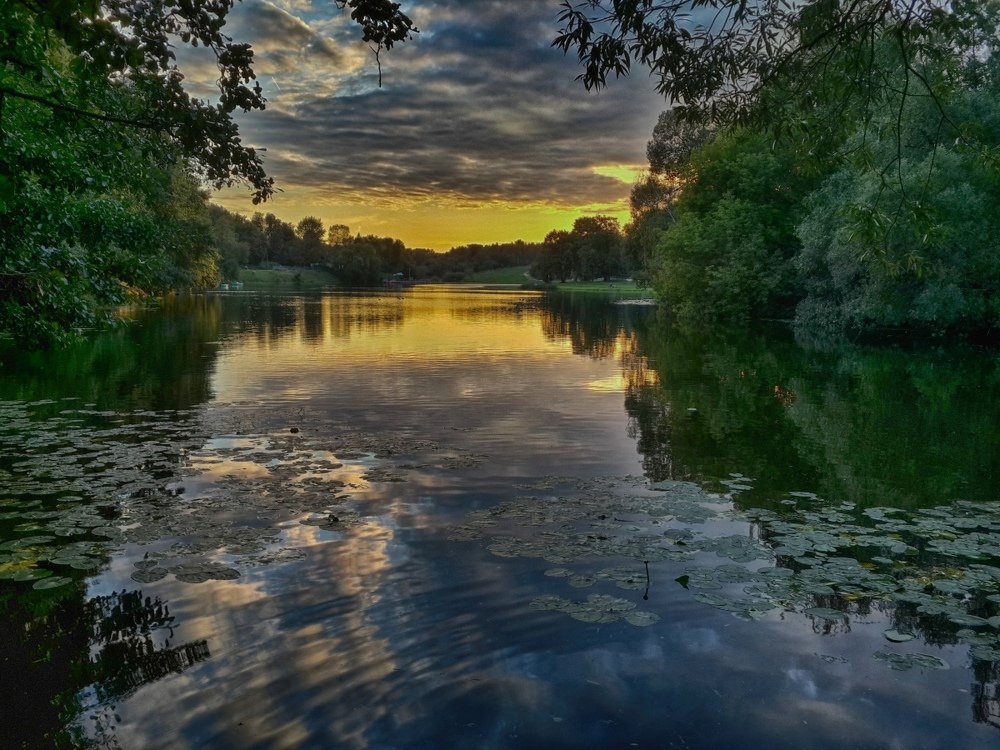 вечер над прудом 2