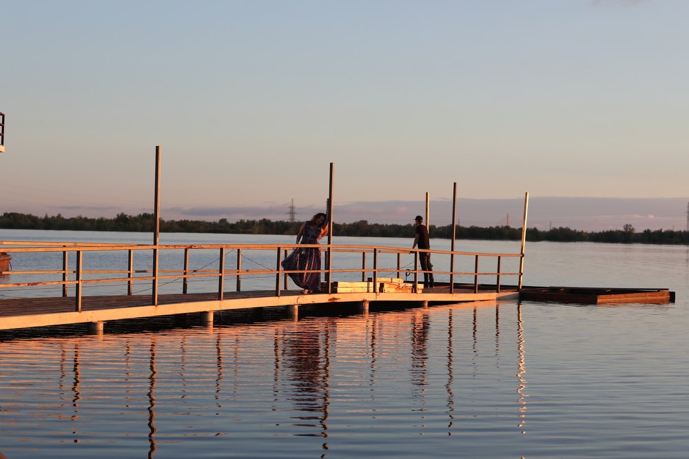Закат на Оби