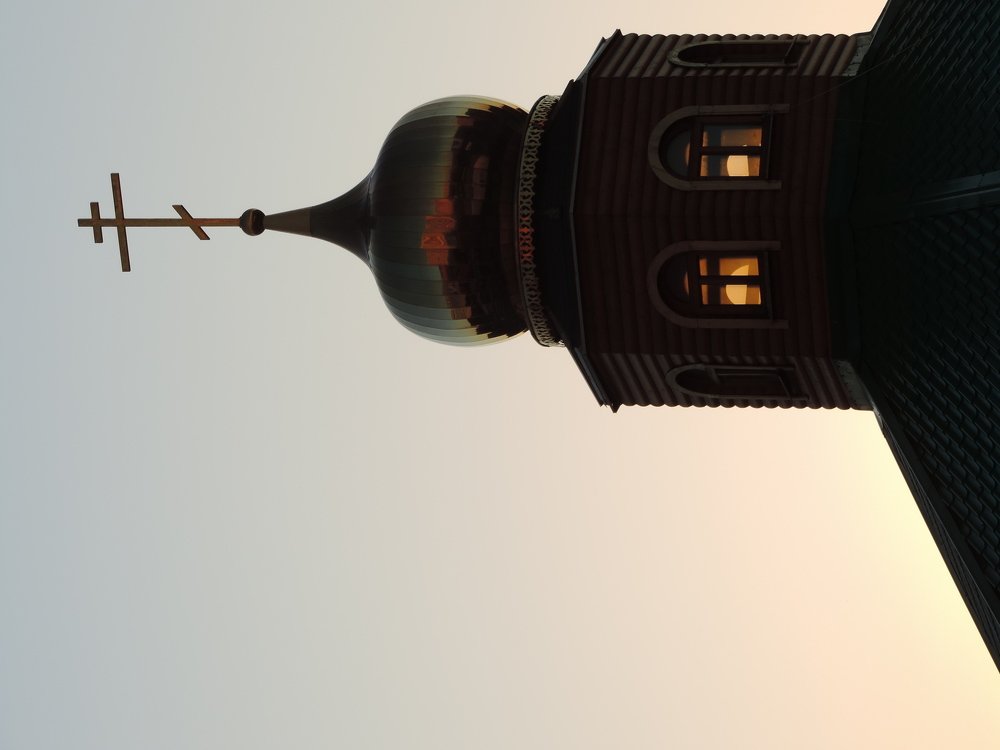 Храм на закате