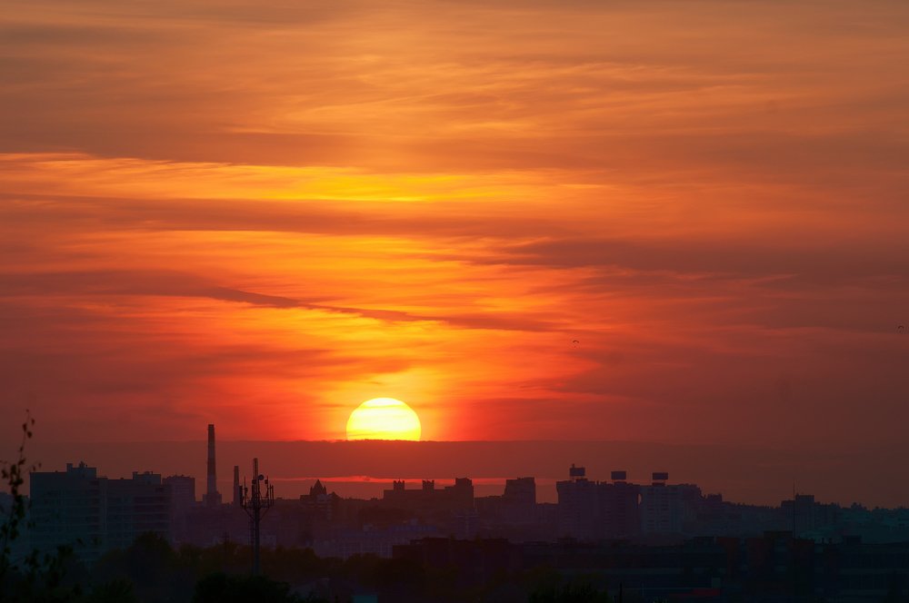 Закат в периферийном городке