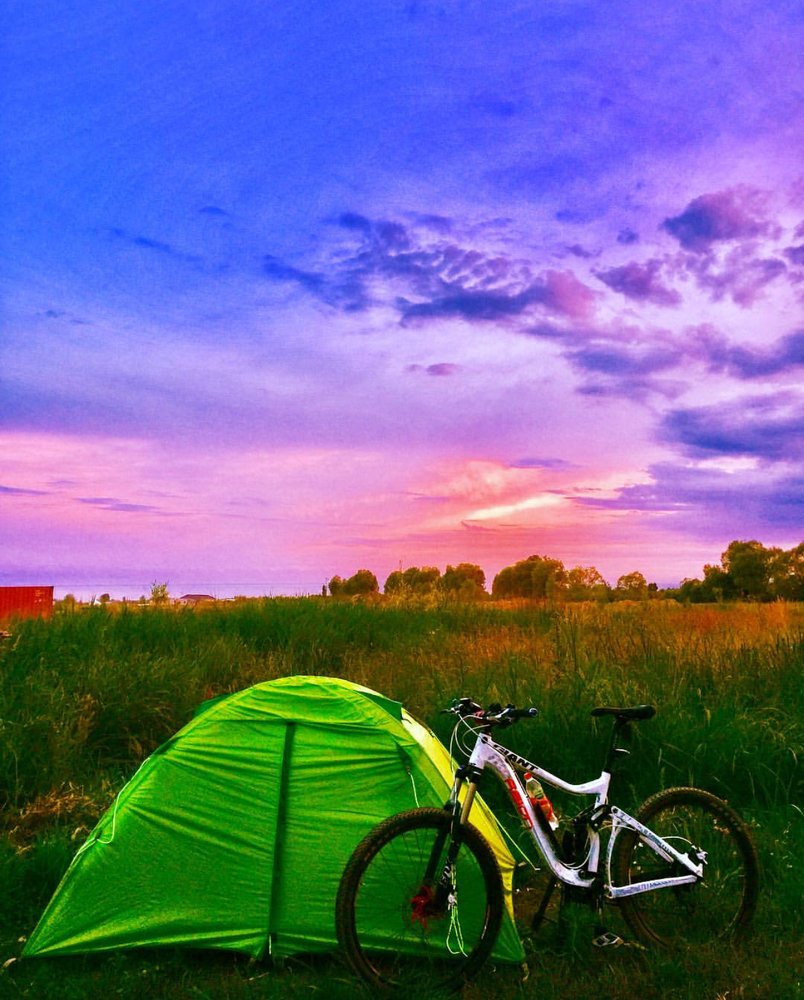 палатка велосипедиста