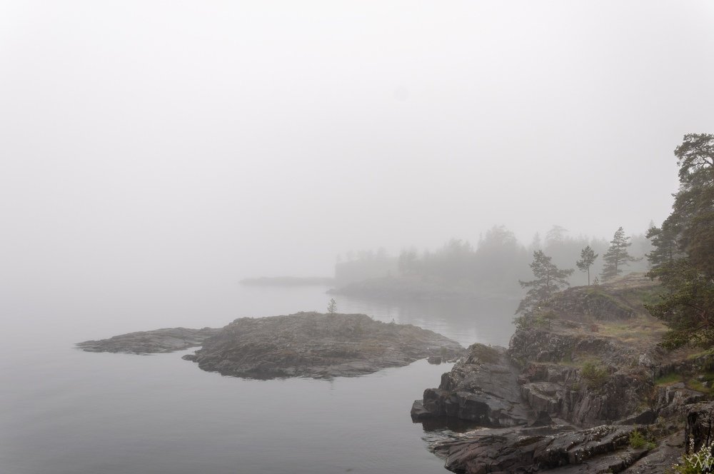 Скалистый берег Валаама