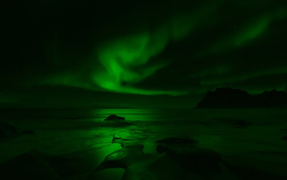 Auroras en Lofoten-Noruega-