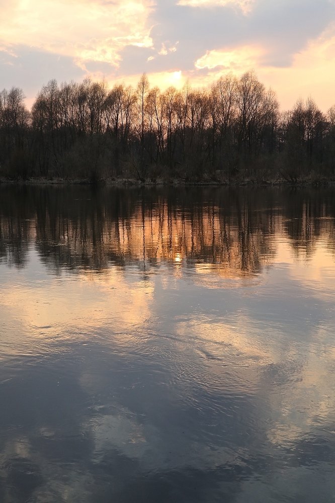 рассвет над рекой Вислач