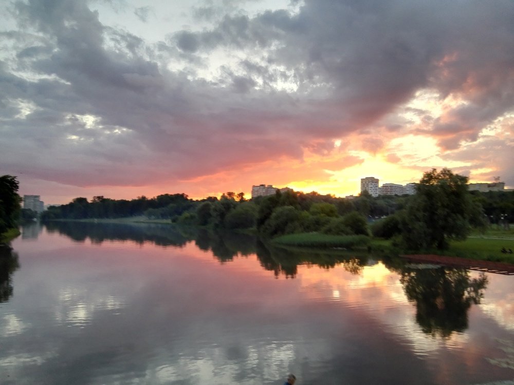 At sunset