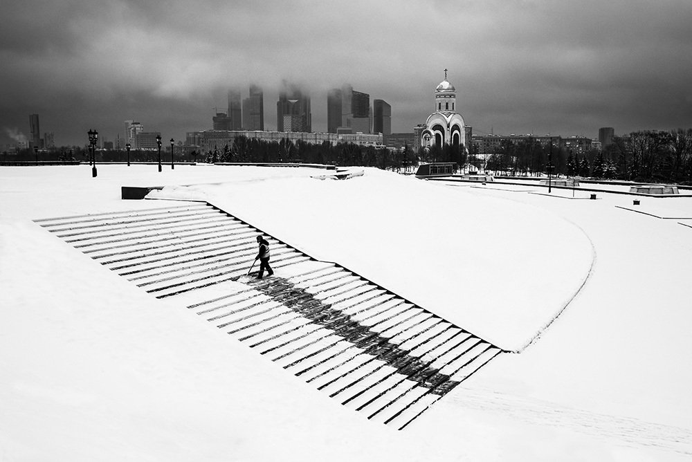 Заснеженная Москва