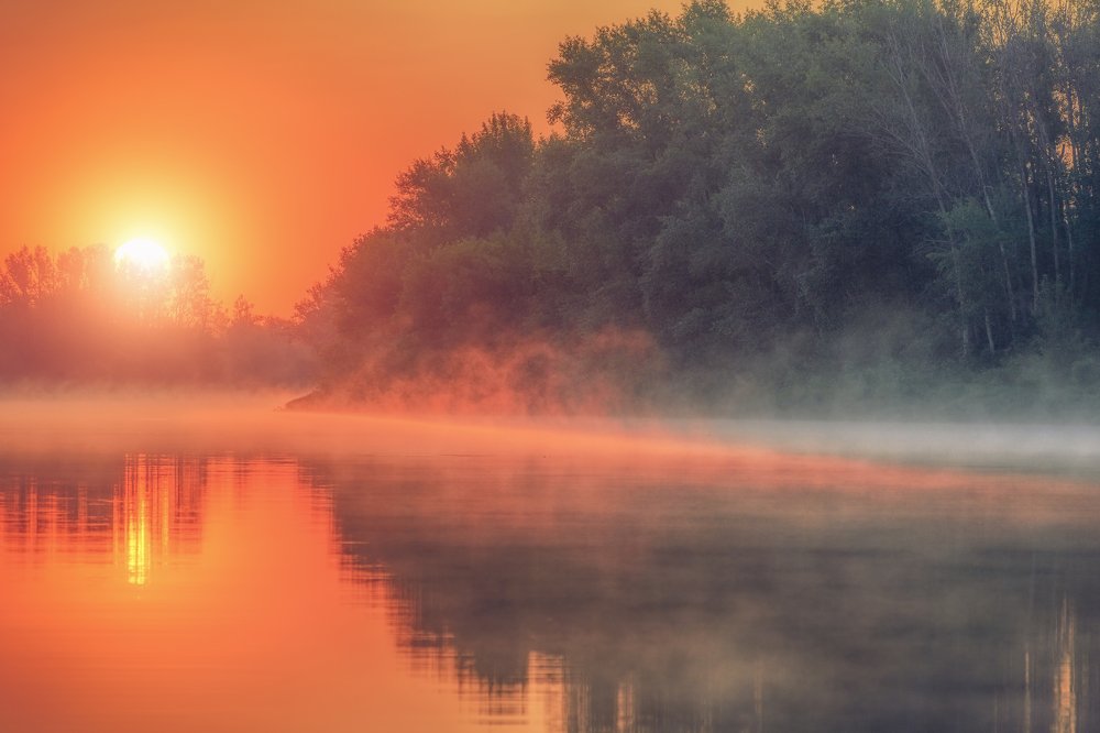 Новый день рождается негромко и неярко. Чуть заметная позолота, еле ощутимая розоватость — в море утренней белизны, нежно и светло, внушает радость и надежду, просто прогоняет тьму и всё, без всякого пафоса, нажима и напряжения.