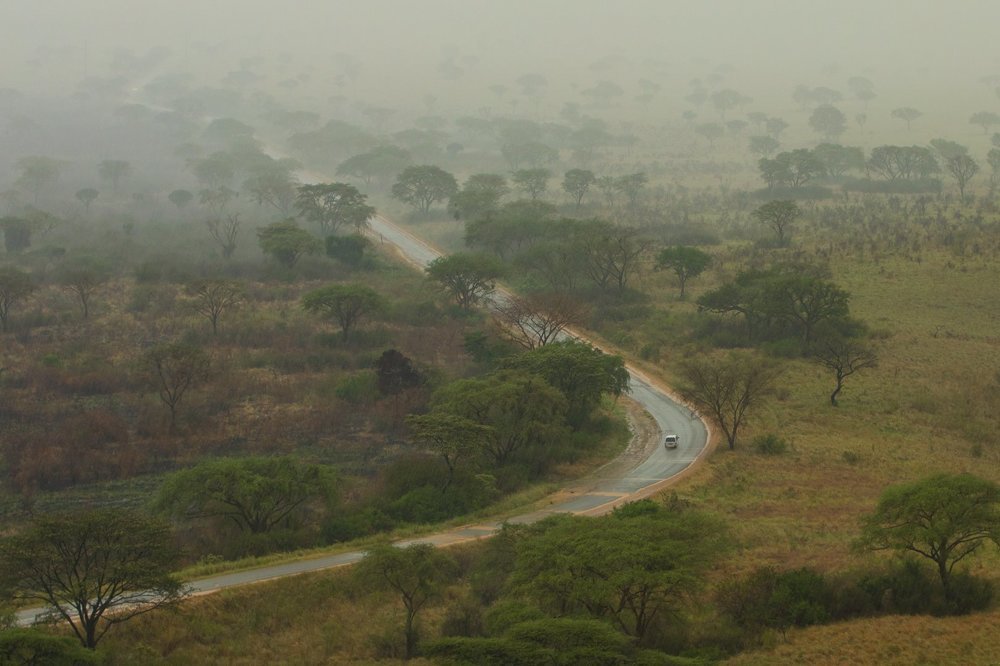 Sunset on Queen Elizabeth National Park, Uganda