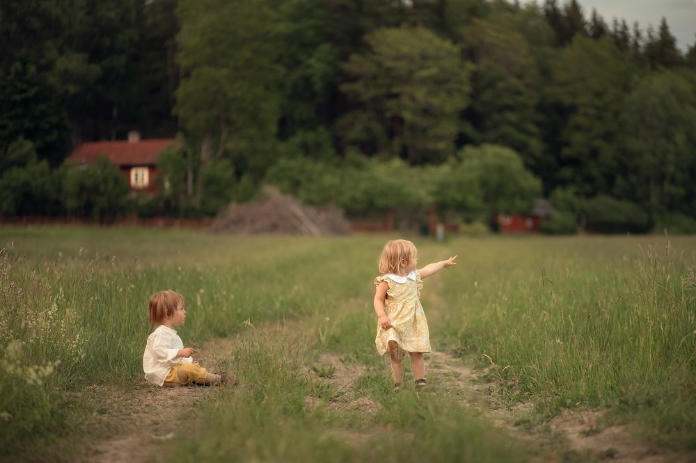 Смотри! Там журавль.