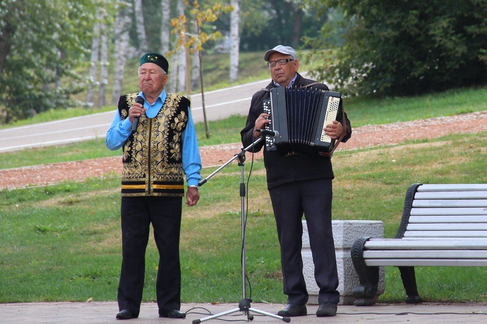 В парке городском.