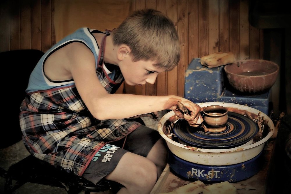 За работой...