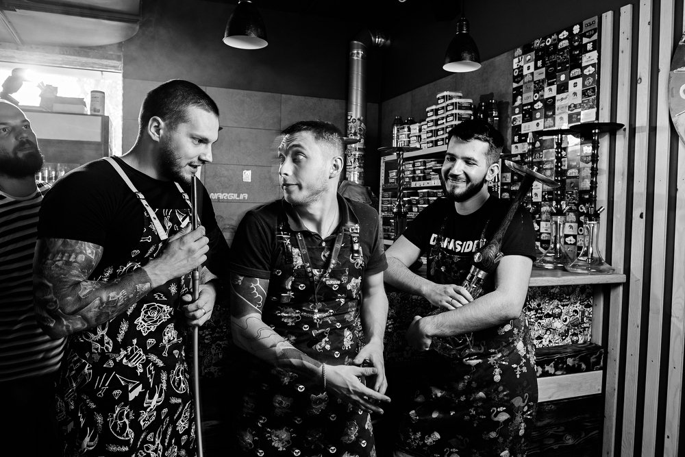 На перекуре