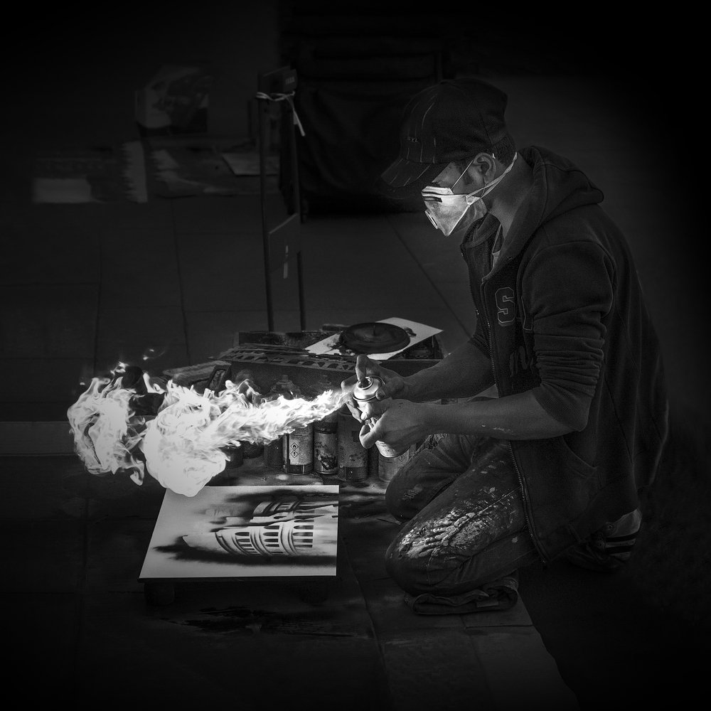 Рисунки огнем