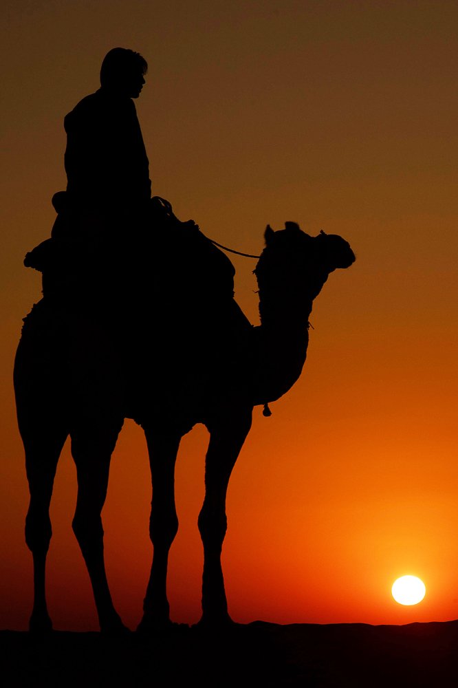 Sunset in Sam Sand Dunes