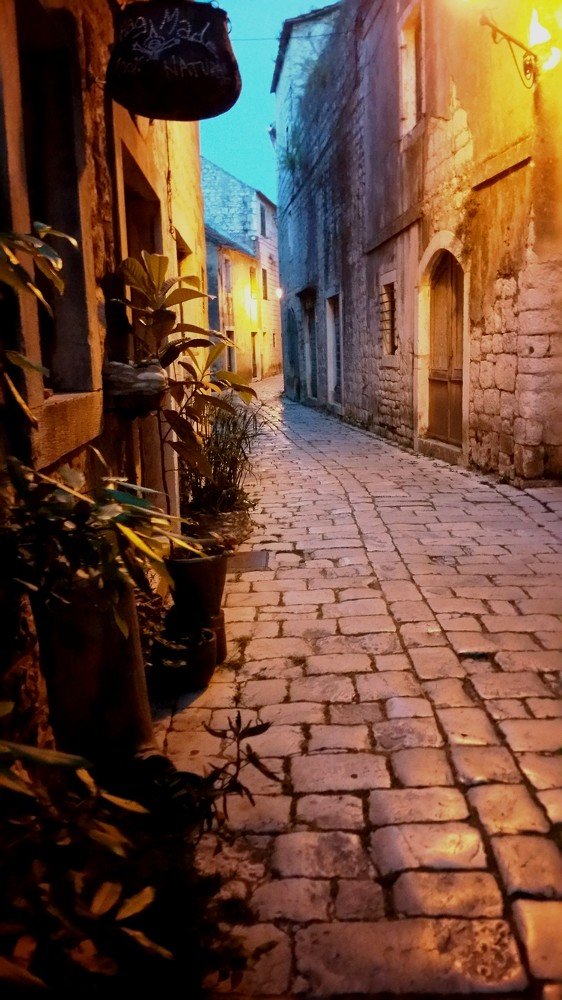 Alley in the evening