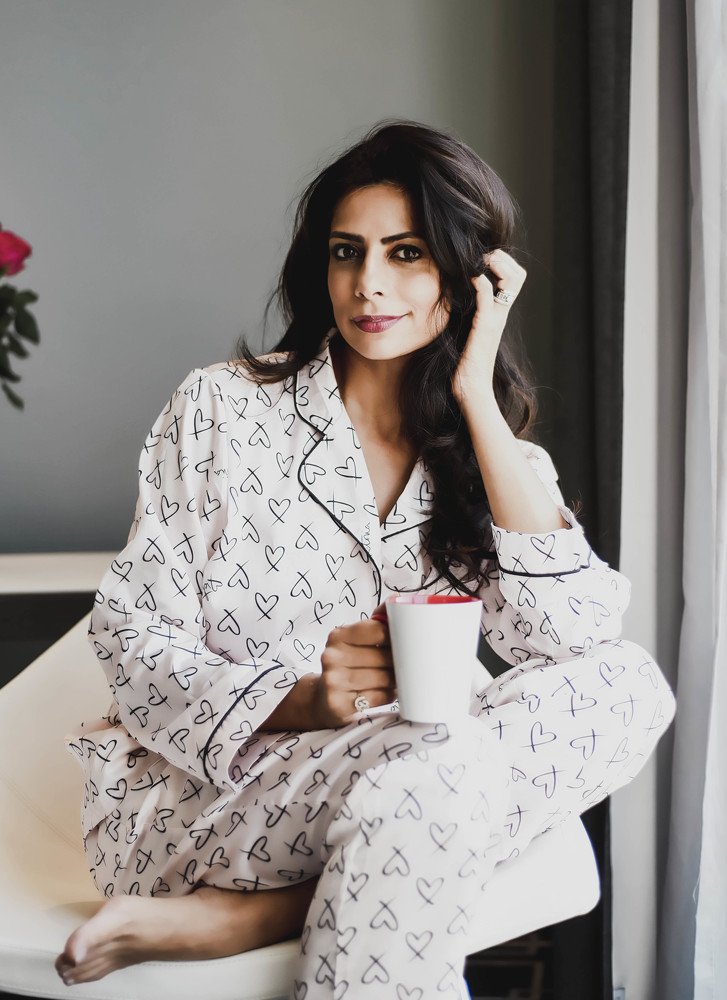 A beautiful lady at home