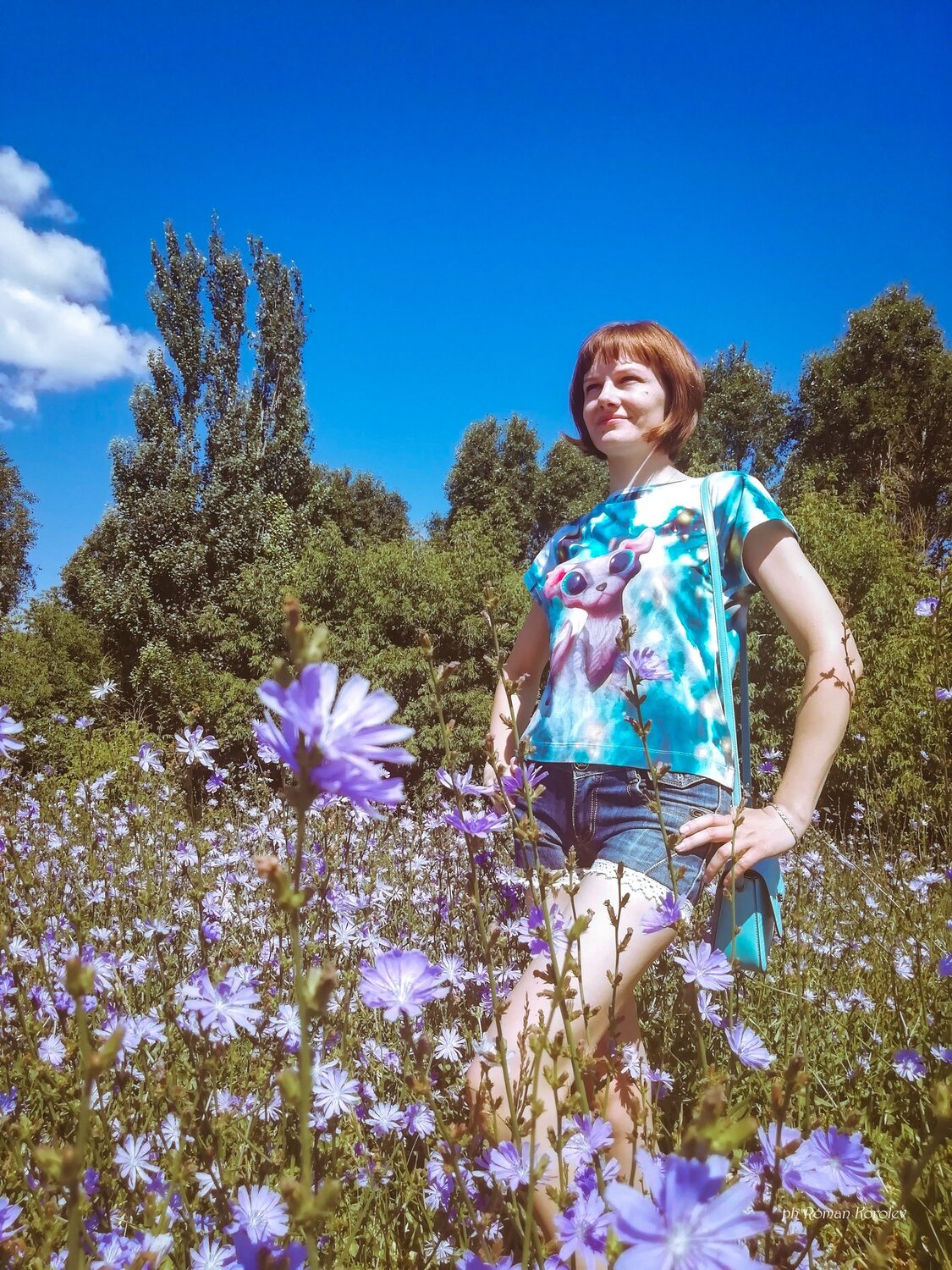 в васильках