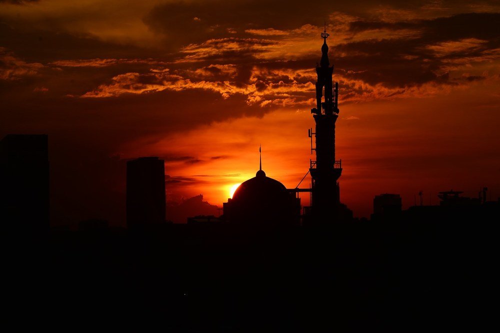 sunset at jakarta