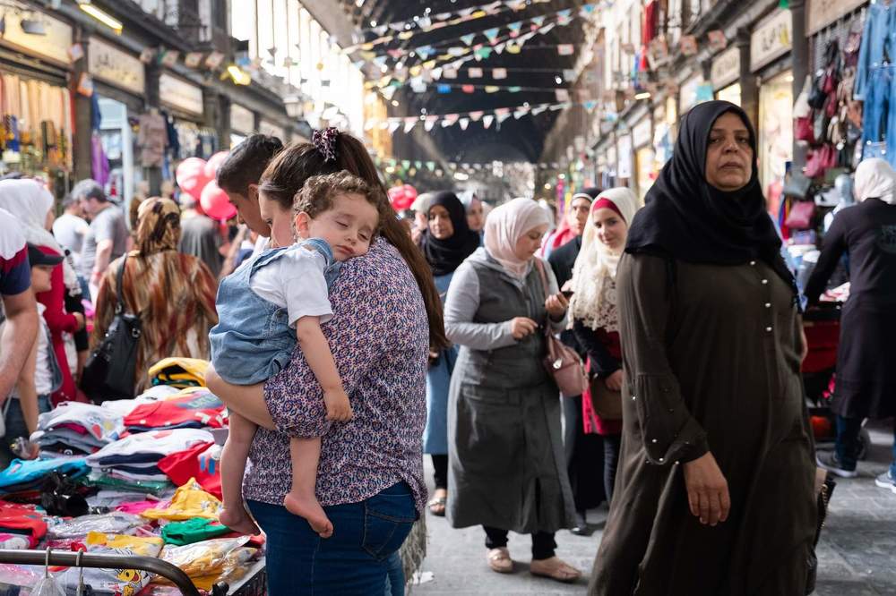 На сирийском рынке.