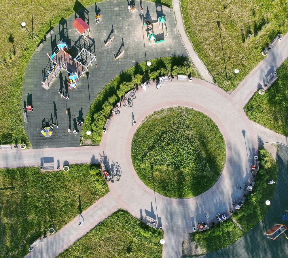 Вечерний парк. Город теней...