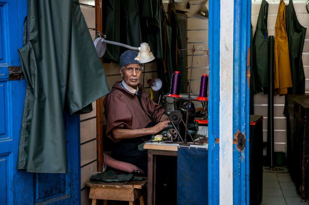 Мужчина в отелье. Марокко 2019