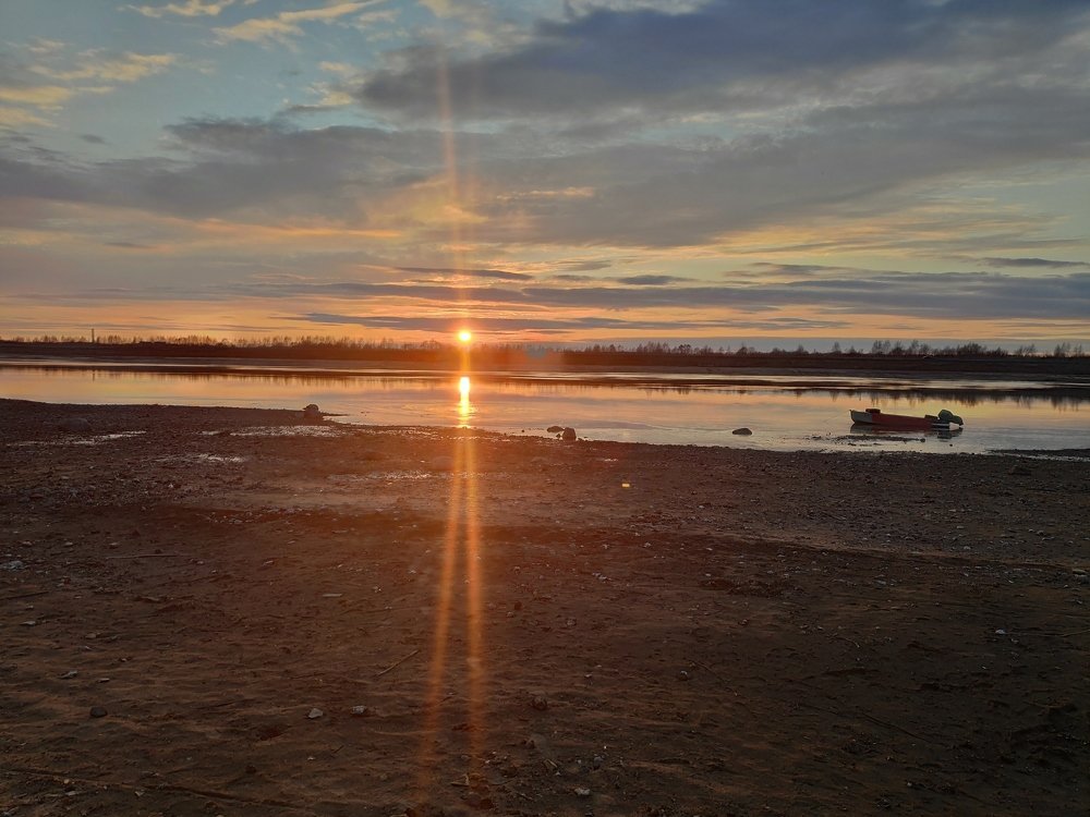 Закат на Волге