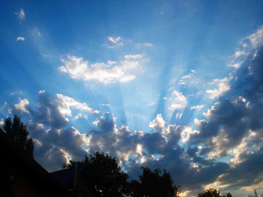 Лучи на закате