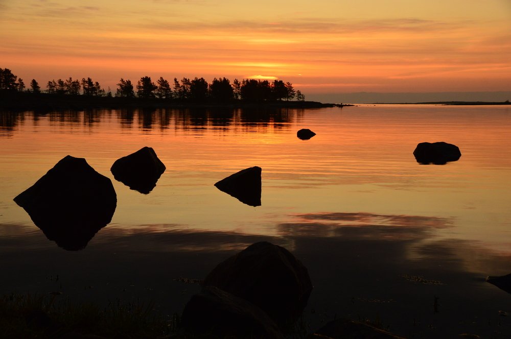 Рассвет на Белом море