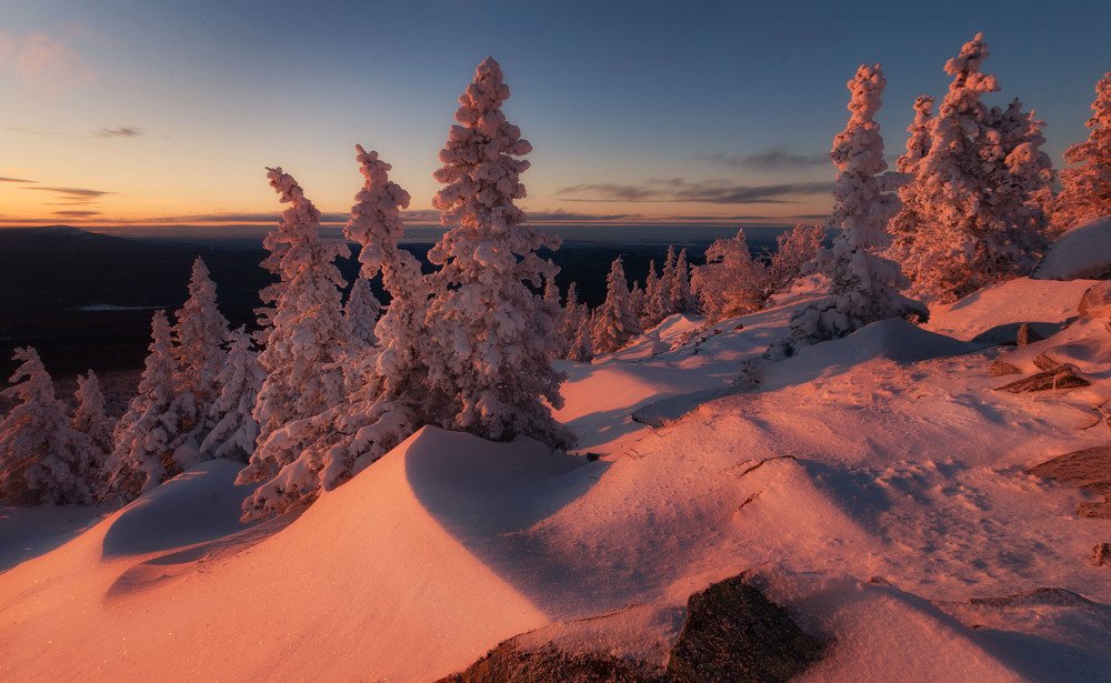 Закат на хребете Уреньга