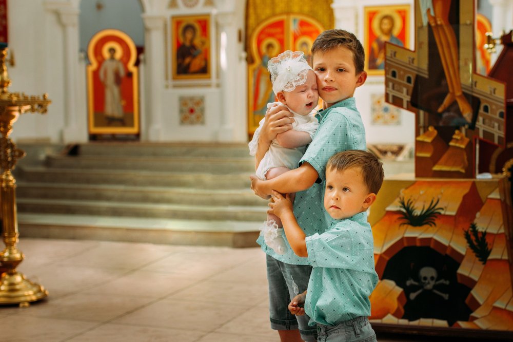 Крещение сестрёнки