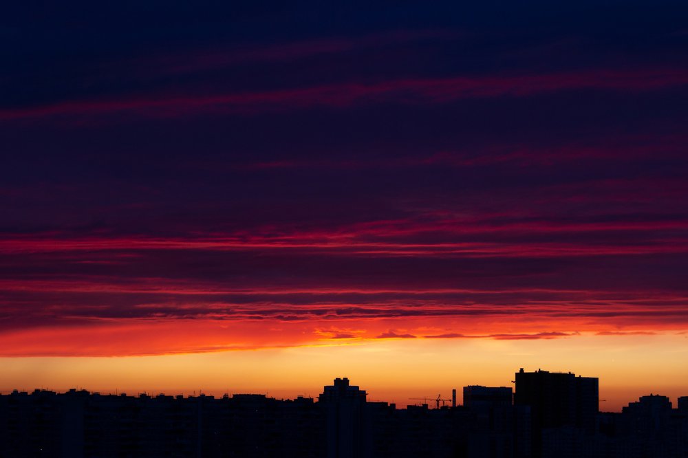 Закат.