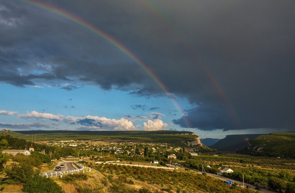 Радуга над Бельбекским каньоном