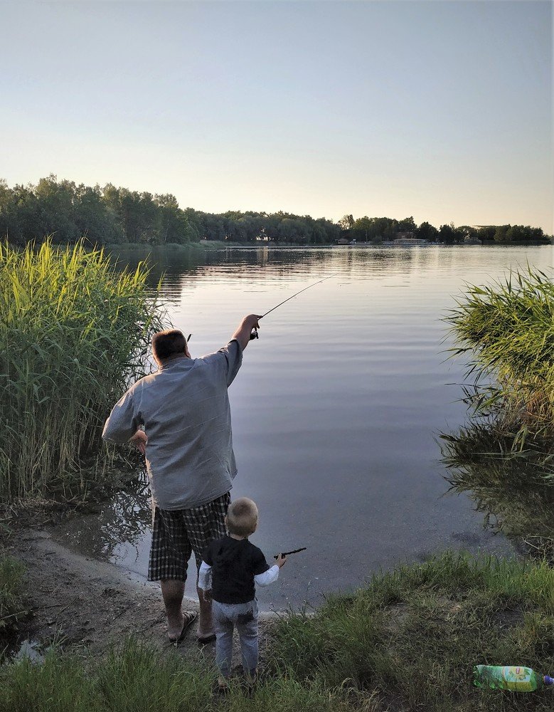 НА РЫБАЛКЕ С ВНУКОМ