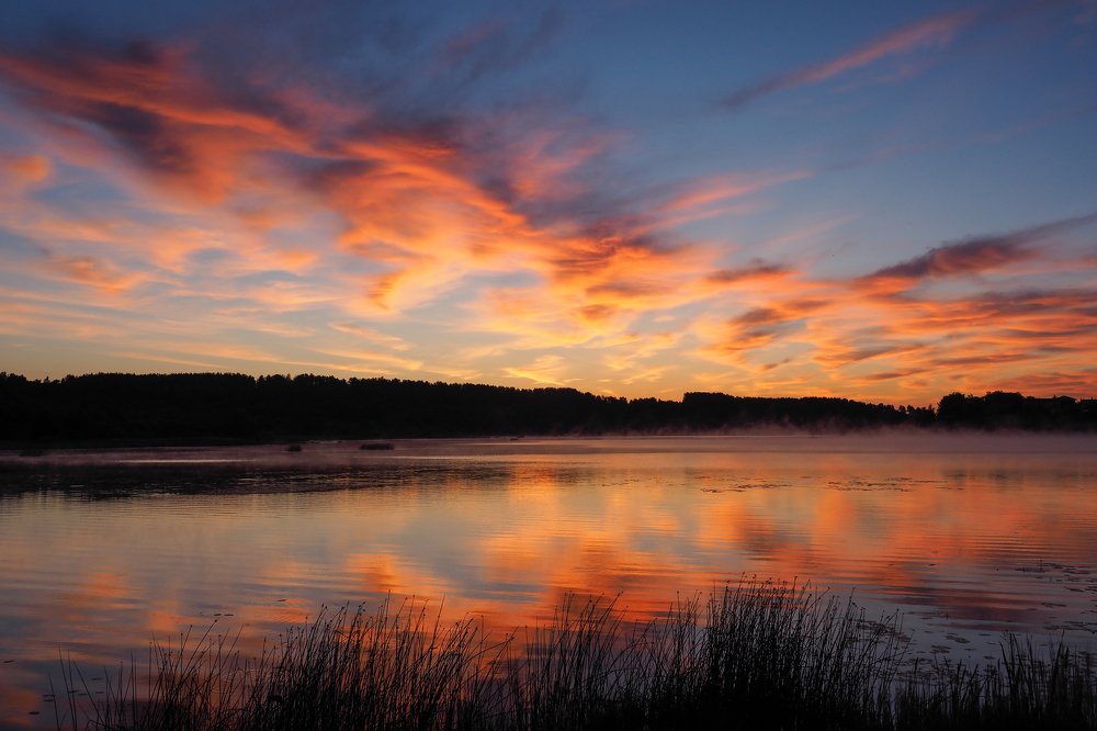 Рассвет на Сунже. Июнь.