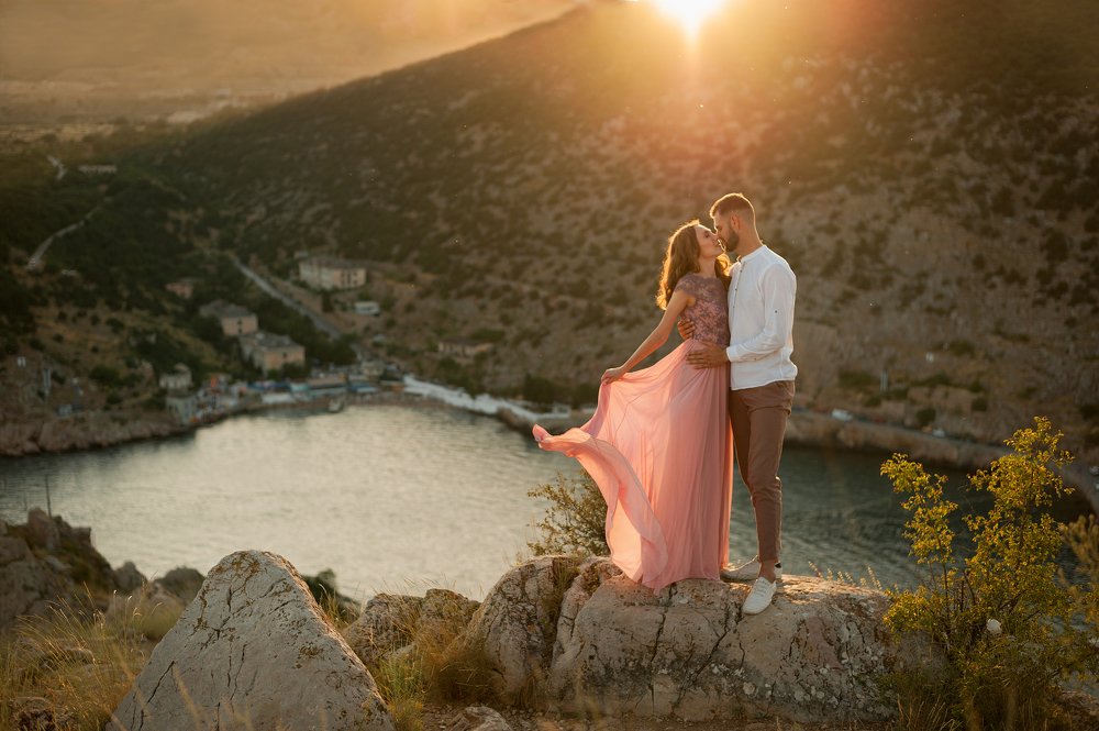 Балаклава, закат с видом на бухту