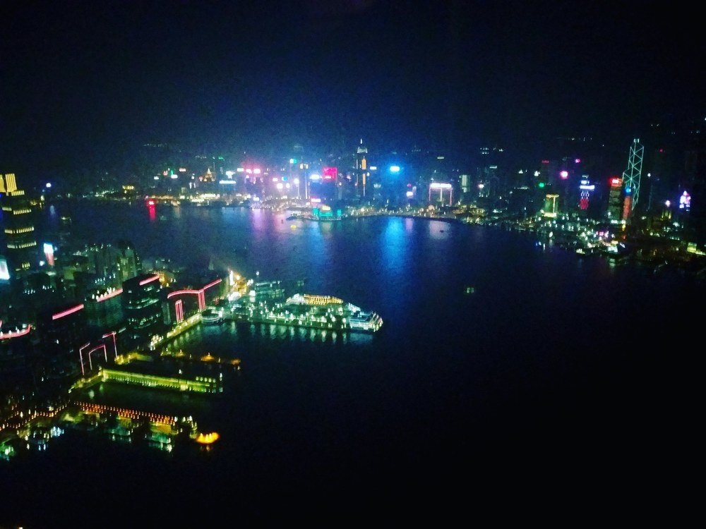 Victoria Harbour Skyline at Night
