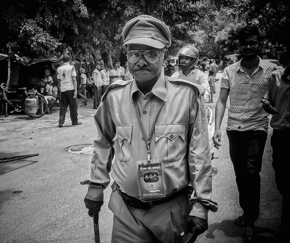 on duty