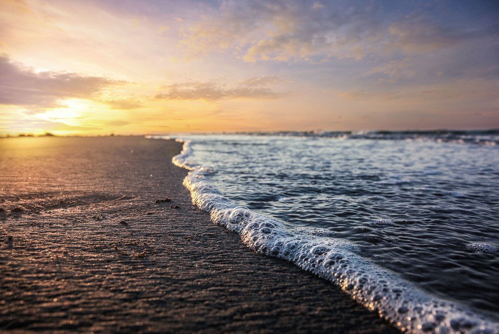 sunset in beach