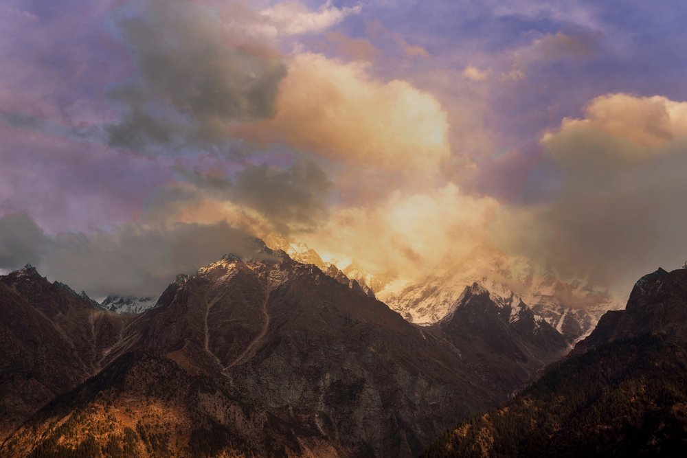 Sunset on Kinnaur Kailash