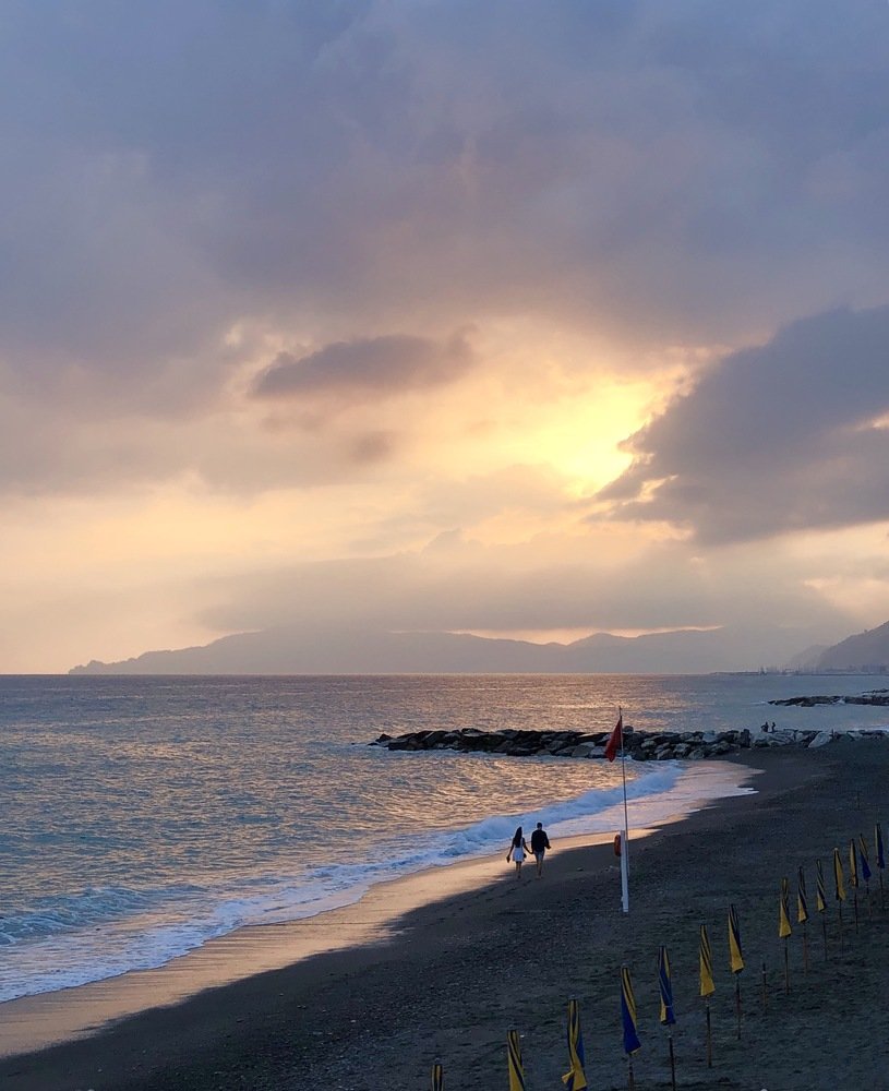 Sunset in Liguria