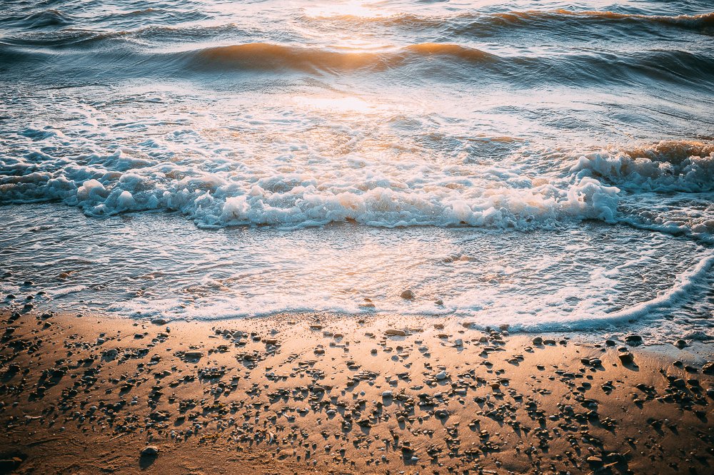 Закат на море