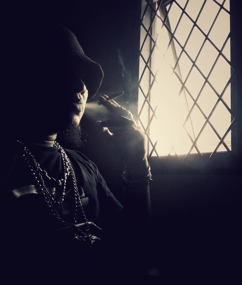 Man and smoke