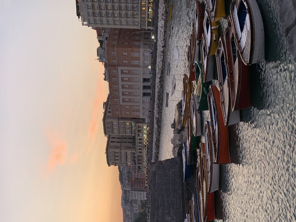sunset at Nápoles,Italy